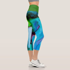 Leggings Capri Color de agua