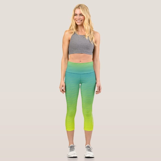 Leggings Capri Color verde amarillento (Anverso)