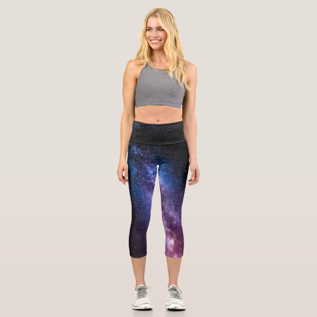 Leggings Capri Colores brillantes de estilo lechoso (Anverso)