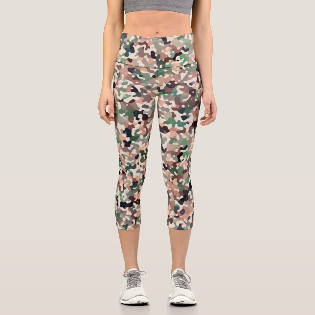 Leggings Capri Colores de finales de otoño  (Anverso)