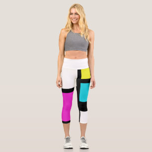 Leggings Capri Colores de resorte pasteles brillantes Capris de a