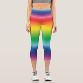 Leggings Capri Colores del orgullo arcoiris lgbtq lgbt bandera ga