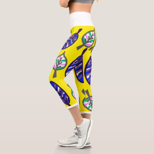 Leggings Capri Colores pasteles Turquesa pálida deja leggones