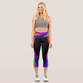 Leggings Capri Colorida Capri recortó 50 plantaciones de yoga