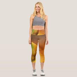 Leggings Capri Coloridas garras acuáticas para yoga y pilates