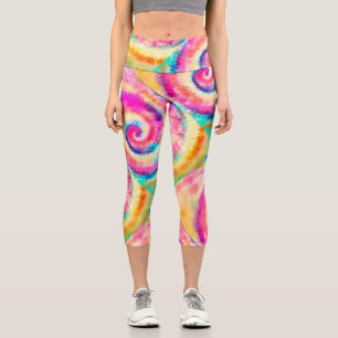 Leggings Capri Coloridas Y Locas Festividades Psicodélicas