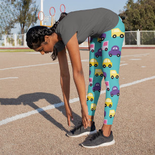Leggings Capri Colorido coche infantil