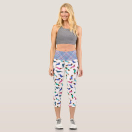 Leggings Capri Colorido Dachshund