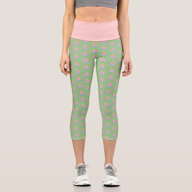 Leggings Capri Colorido Dot Mandala (Anverso)