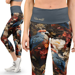 Leggings Capri Colorido loro vintage Print Floral Yoga