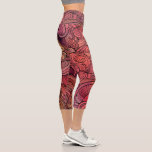 Leggings Capri Colorido y moderno Resumen Patrón Giratorio<br><div class="desc">Este diseño moderno presenta un colorido patrón abstracto.</div>