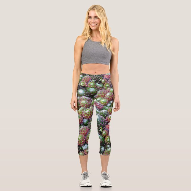 Leggings Capri Coloridos Suculentos (Anverso)
