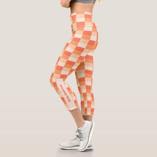 Leggings Capri Combinación de colores de llamas de una vela