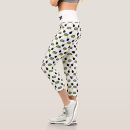 Leggings Capri Cómics Superhéroe Smart Funny INITIALS Firecracker