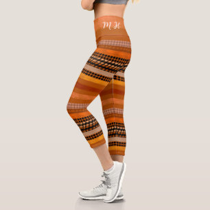 Leggings Capri Cómodas lámparas de yoga en tonos cálidos Nombre y