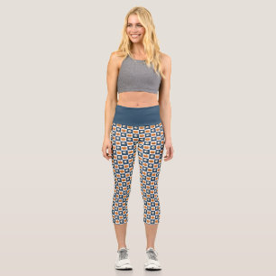 Leggings Capri Comprobaciones de calaveras y calabazas