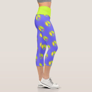 Leggings Capri Con Colores Llenos Signo de PAZ 1