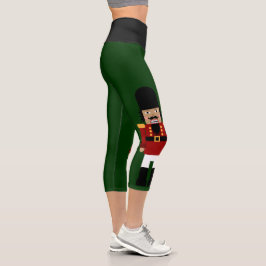 Leggings capri con Nutcracker a un lado de las pie