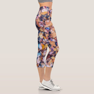 Leggings Capri conchas marinas y guijarros