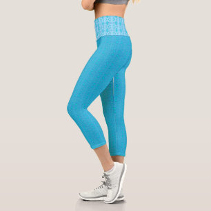 Leggings Capri Connected Minds Pattern