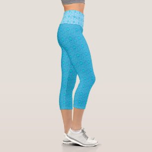 Leggings Capri Connected Minds Pattern