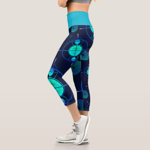 Leggings Capri Connected Minds Pattern 2