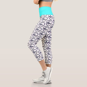 Leggings Capri Control del corazón Capris de yoga de alta calidad