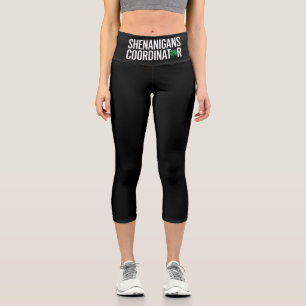 Leggings Capri Coordinador de Shenanigan del Día de San Patricio