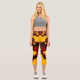Leggings Capri Corazón de Otoño