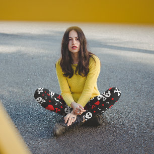 Leggings Capri Corazón y huesos cruzados