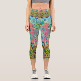Leggings Capri Corazones de medios mixtos