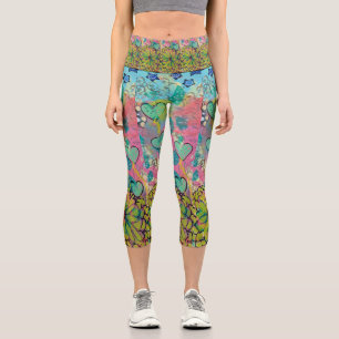 Leggings Capri Corazones de medios mixtos