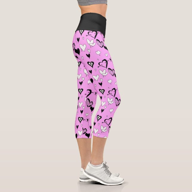 Leggings Capri Corazones y Flechas (Derecha)