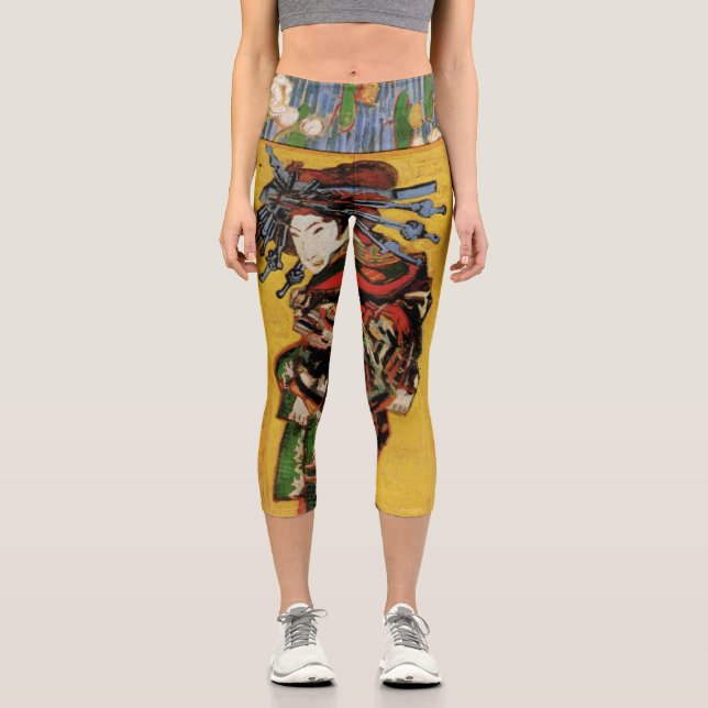 Leggings Capri Cortesía japonesa de Oiran por Vincent van Gogh (Anverso)
