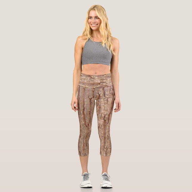 Leggings Capri corteza de árbol (Anverso)