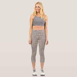 Leggings Capri Creación de bordado de crochet