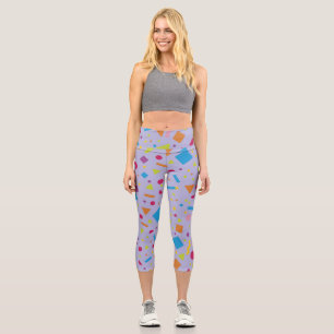 Leggings Capri Creación de figura geométrica 3