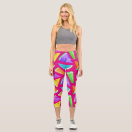 Leggings Capri Creación de patrón de sandía 9