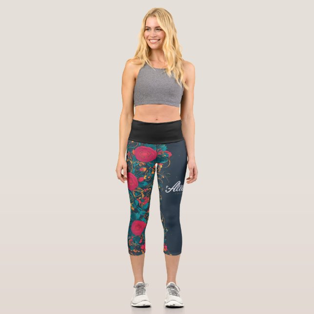 Leggings Capri crear una tipografía para Alvas Design CO elegante (Anverso)