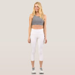 Leggings Capri  Create Your Own<br><div class="desc">Create your own white personalizable,  minimalist style which can be easily updated with your Photo and text. If you need any help personalizing this product,  please contact me using the message button below and I will be happy to help.</div>