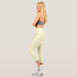 Leggings Capri Crema sólida<br><div class="desc">Simple y sencillo</div>
