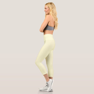 Leggings Capri Crema sólida