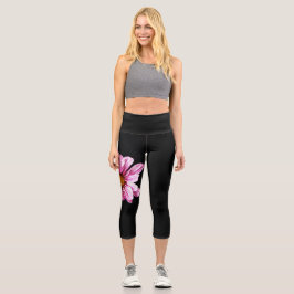 Leggings Capri Crisantemo Flor