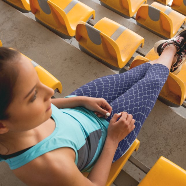 Leggings Capri Cuatrefoil azul de la marina (Subido por el creador)
