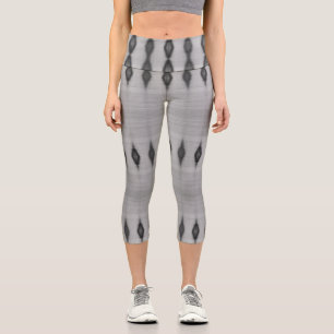 Leggings Capri cubierta de diamantes de plata