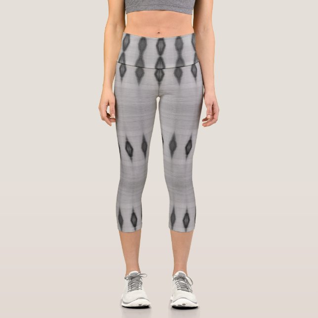 Leggings Capri cubierta de diamantes de plata (Anverso)