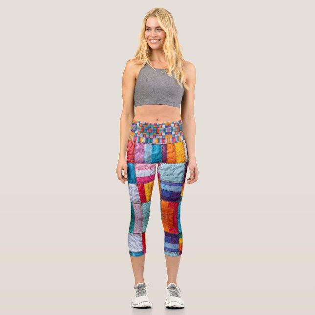 Leggings Capri Cuello comunitario de unidad y diversidad (Anverso)