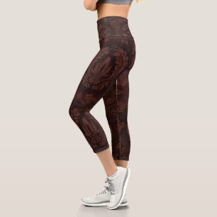 Leggings Capri Cuero hermoso   Zazzle_Growshop.