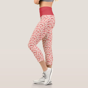 Leggings Capri Cuidados pimientos chilenos en rosado