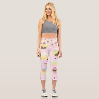 Leggings Capri Cupcakes Cutie Pie